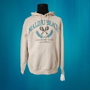 ME 87 CLOTHING CO. MALIBU BEACH COUNTRY CLUB CALIFORNIA MEN'S HOODIE - LARGE